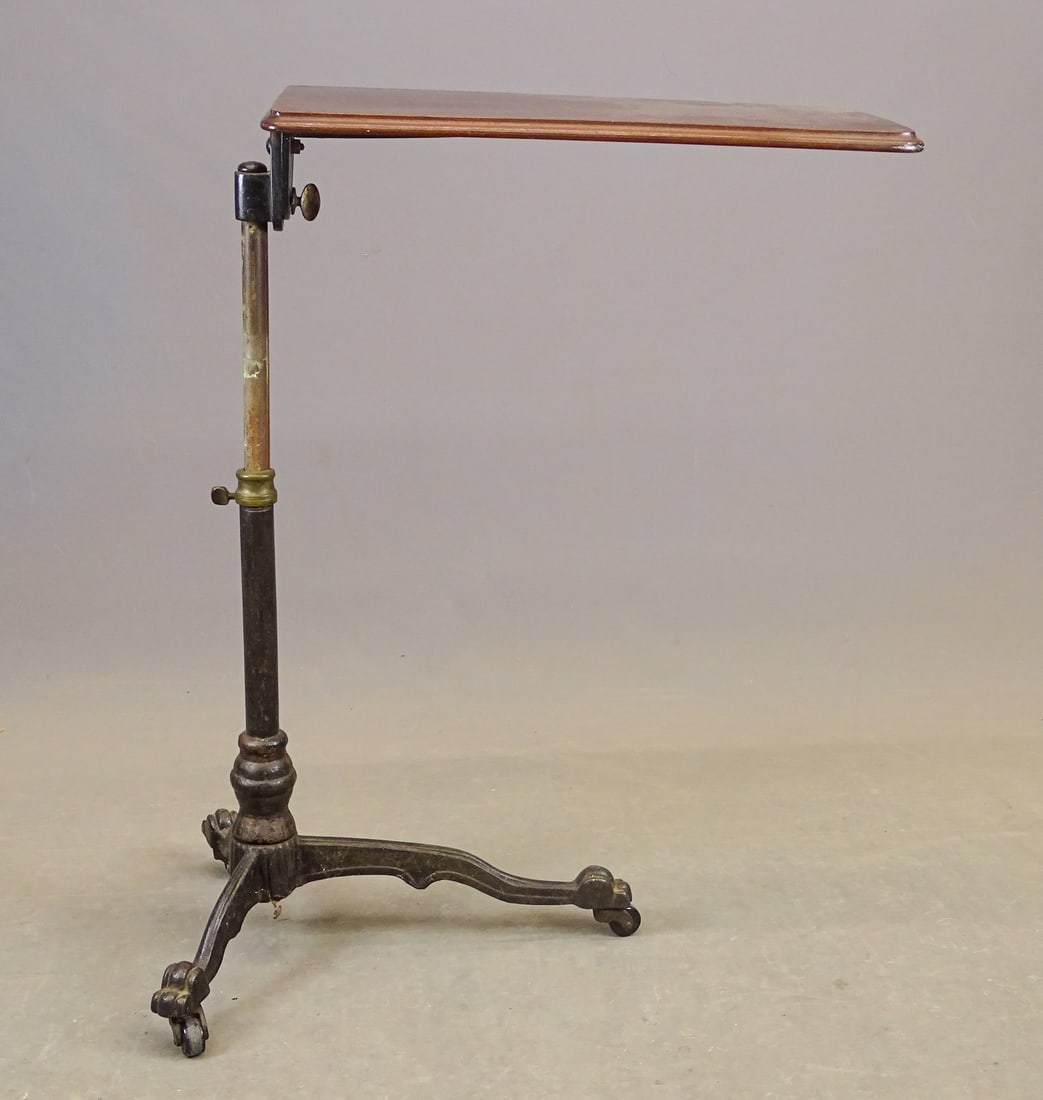 Cast Iron Base Folding Table - 6