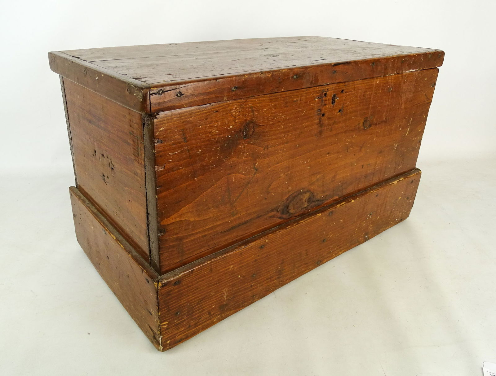 Pine Trunk: Early pine trunk. 25" x 23" x 15".