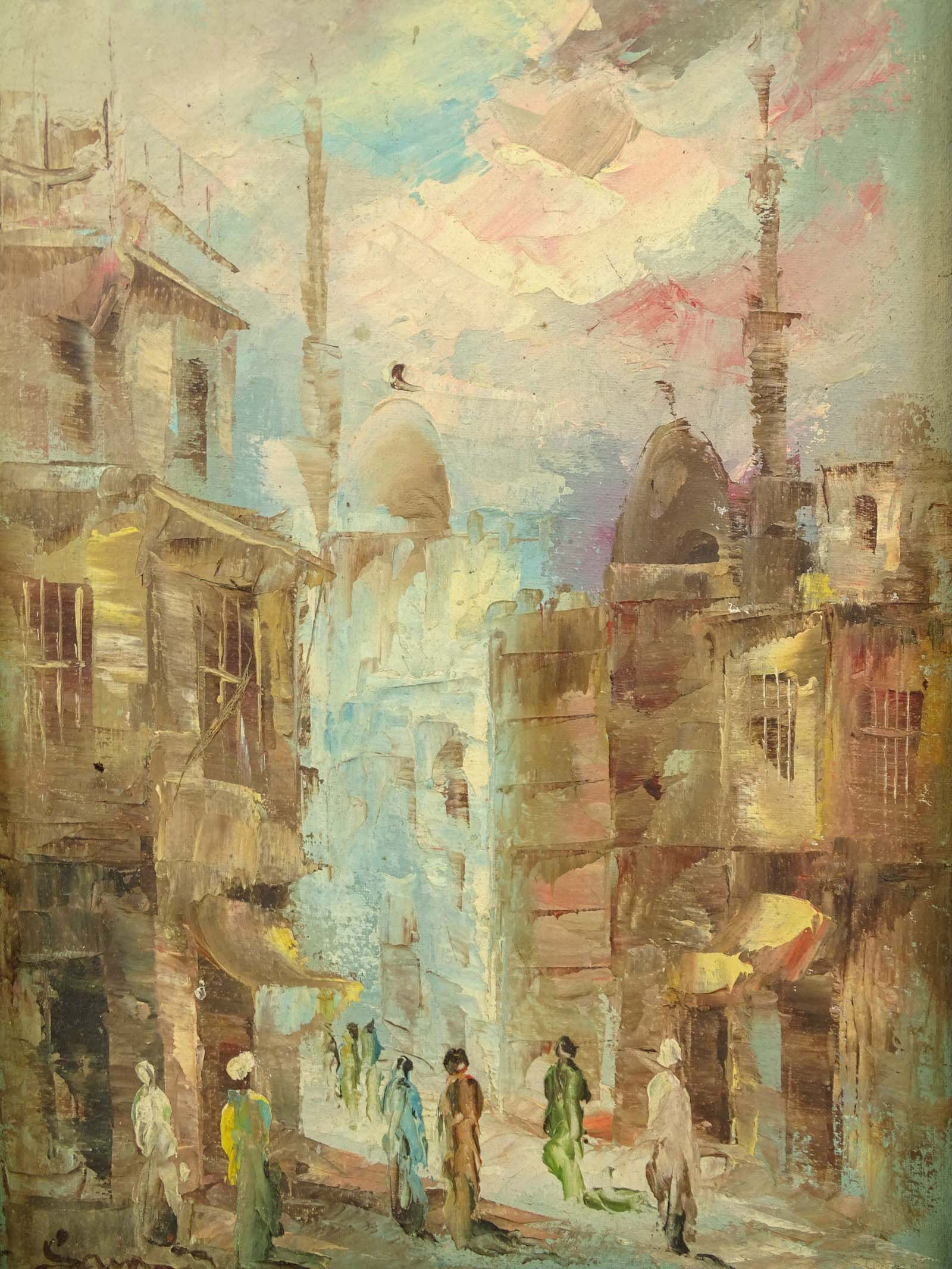 Pair Arabic School Paintings - 3