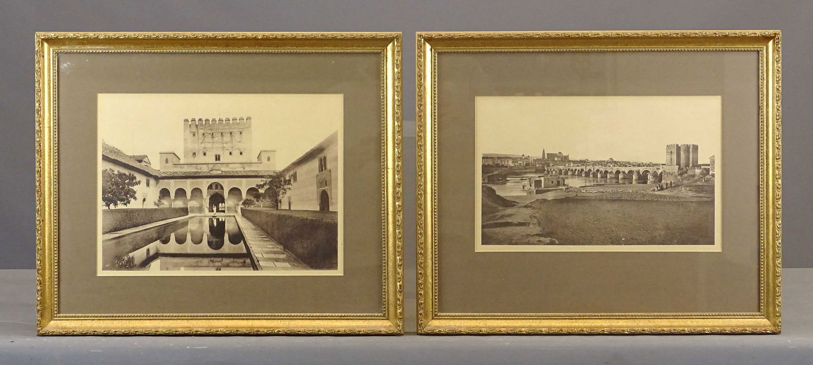 Pair Arabic School Photograph Prints: Pair of Arabic School photograph prints. Overall 18" x 21 1/2".