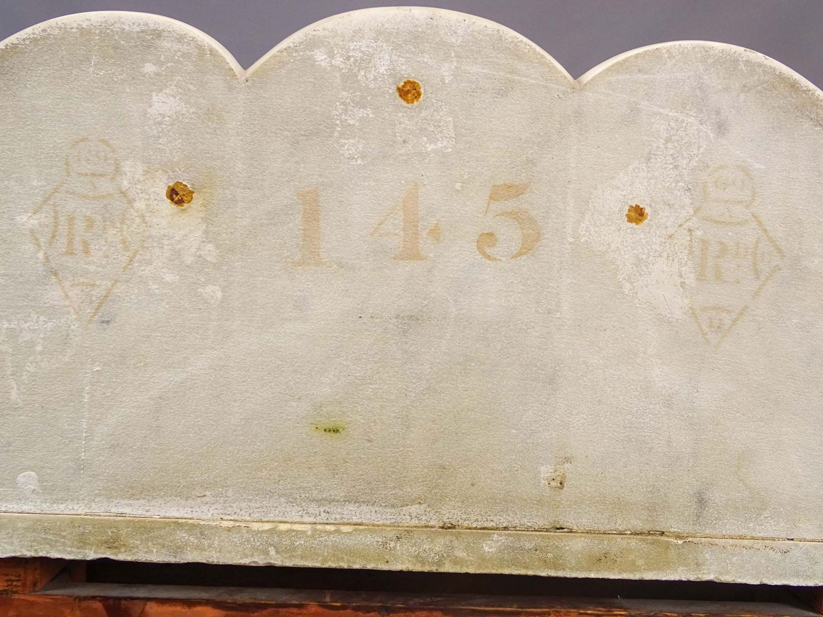 19th c. Marble Top Mahogany Base Table - 8