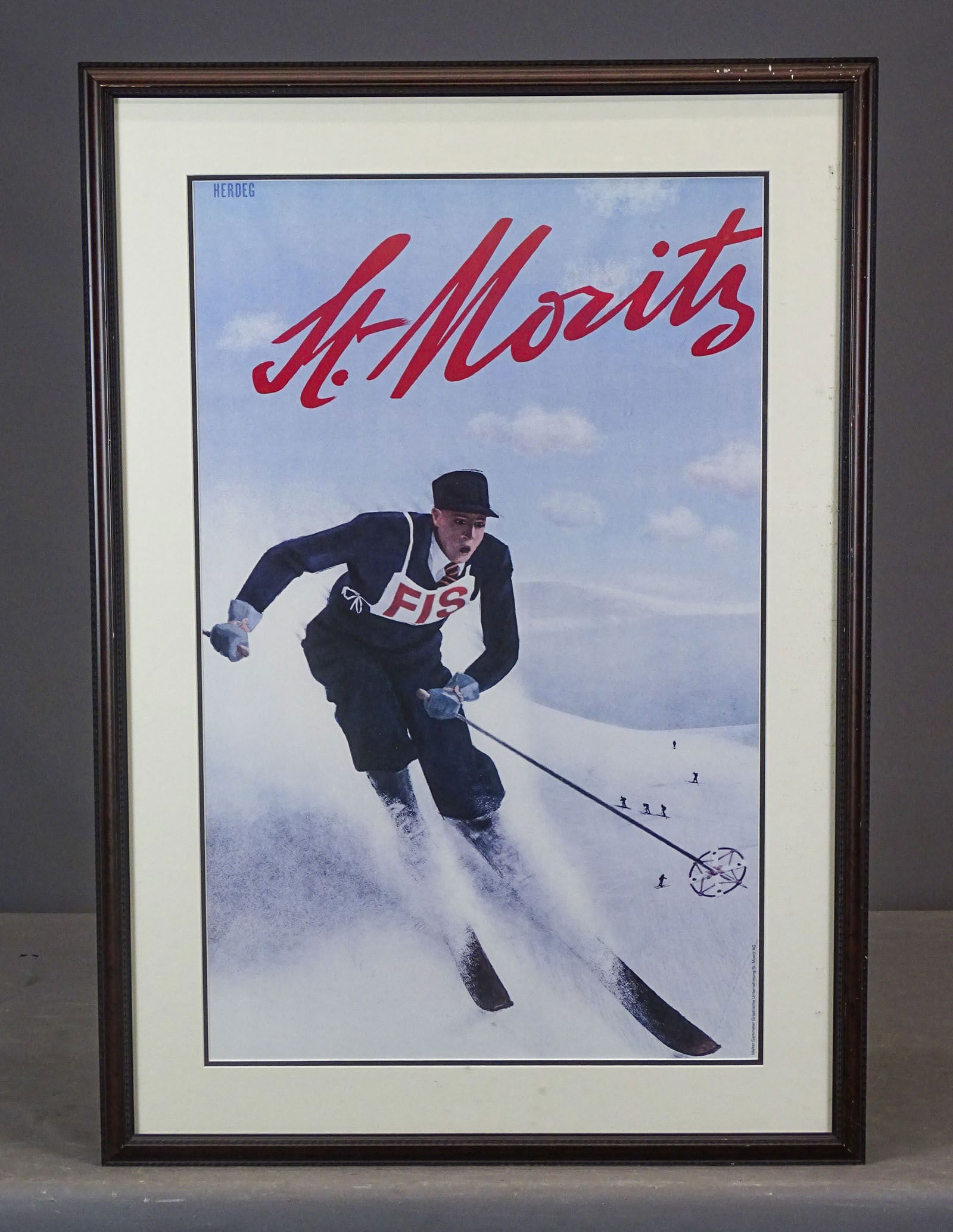 Two St. Moritz Ski Posters - 3