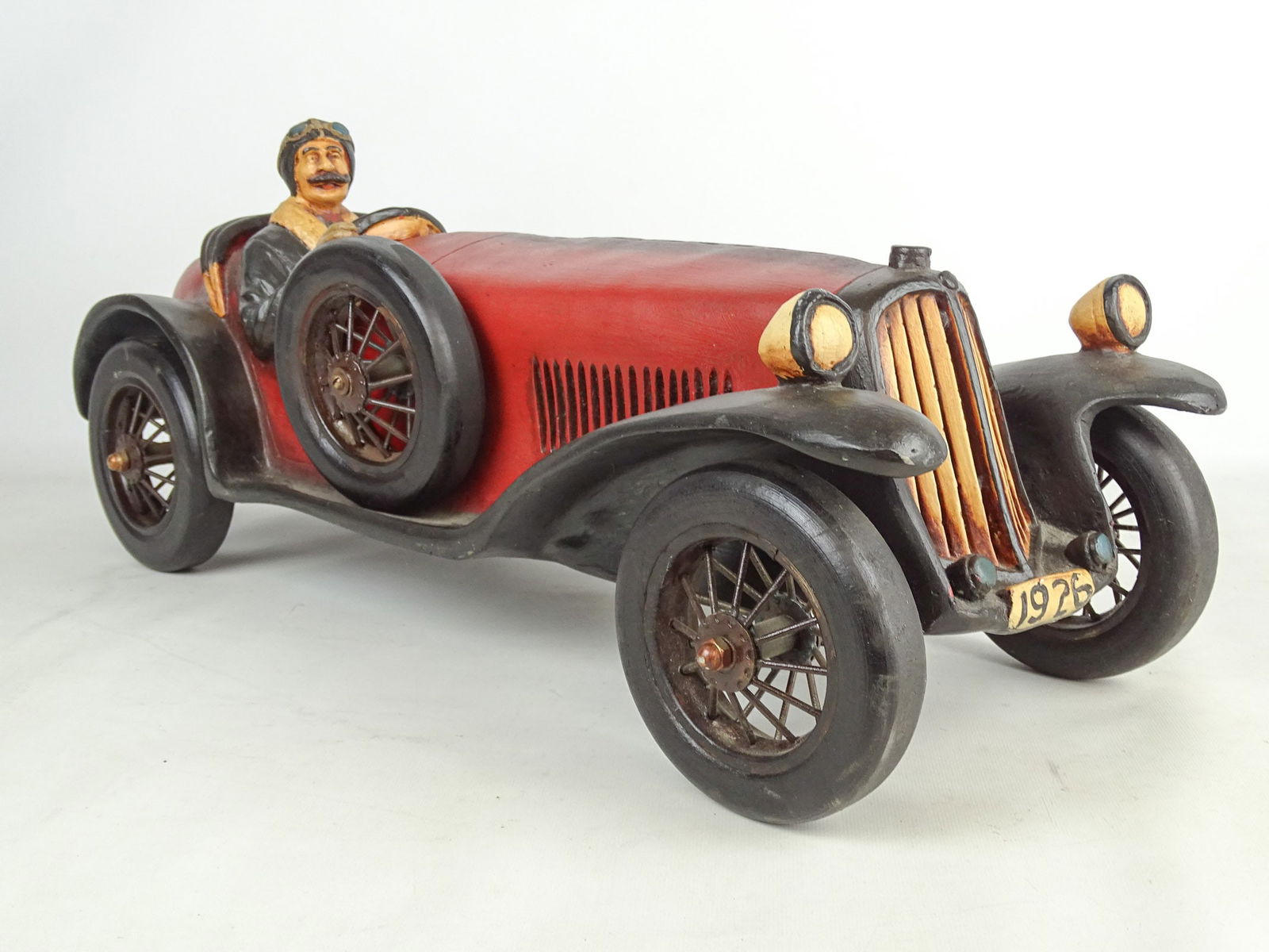 Resin Race Car Model: Resin race car model. 27" x 10" x 11".