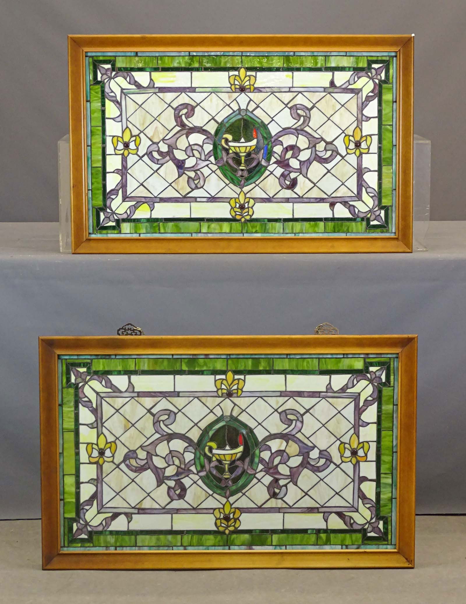 Pair of Stained Glass Windows (1 of 8)