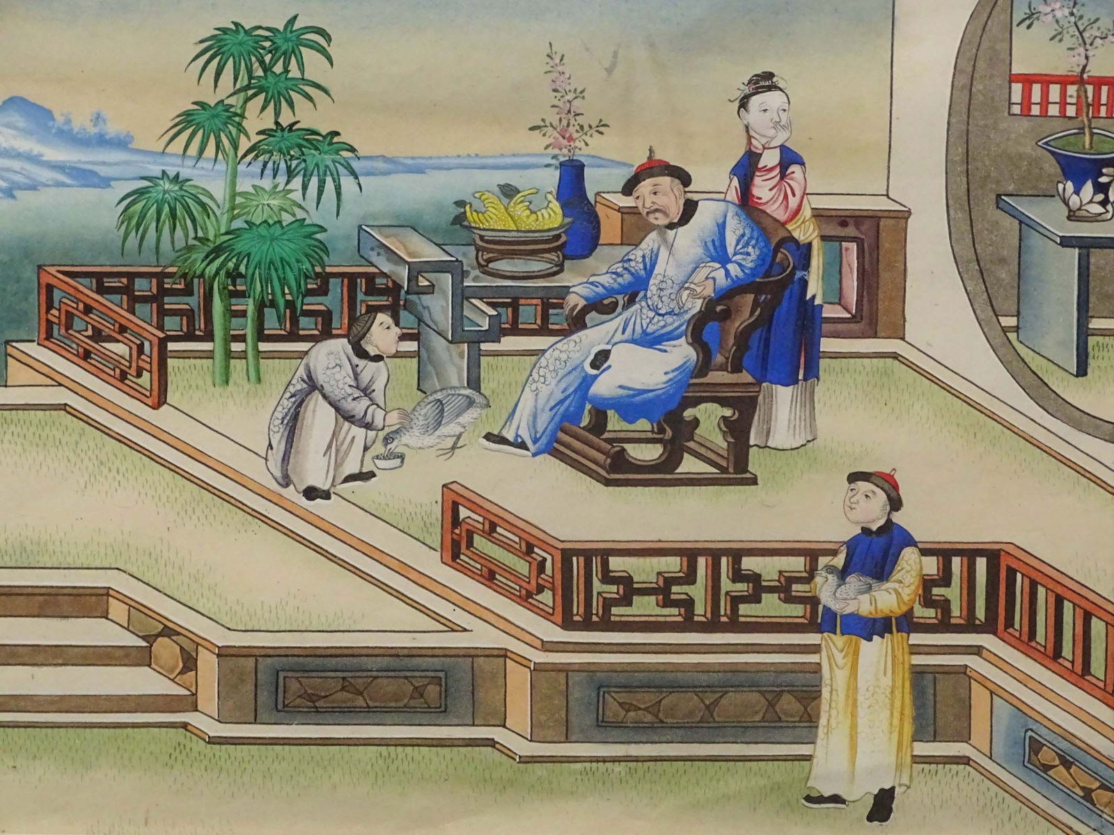 Pair of Asian Hand Colored Prints - 3