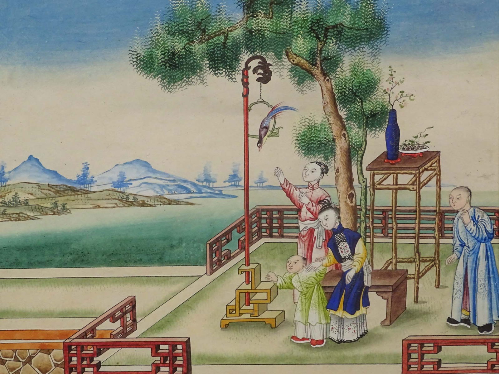 Pair of Asian Hand Colored Prints - 6