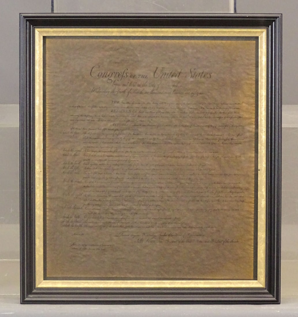 1902 Framed Declaration of Independence - 4