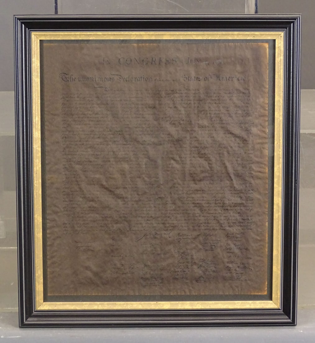 1902 Framed Declaration of Independence - 8