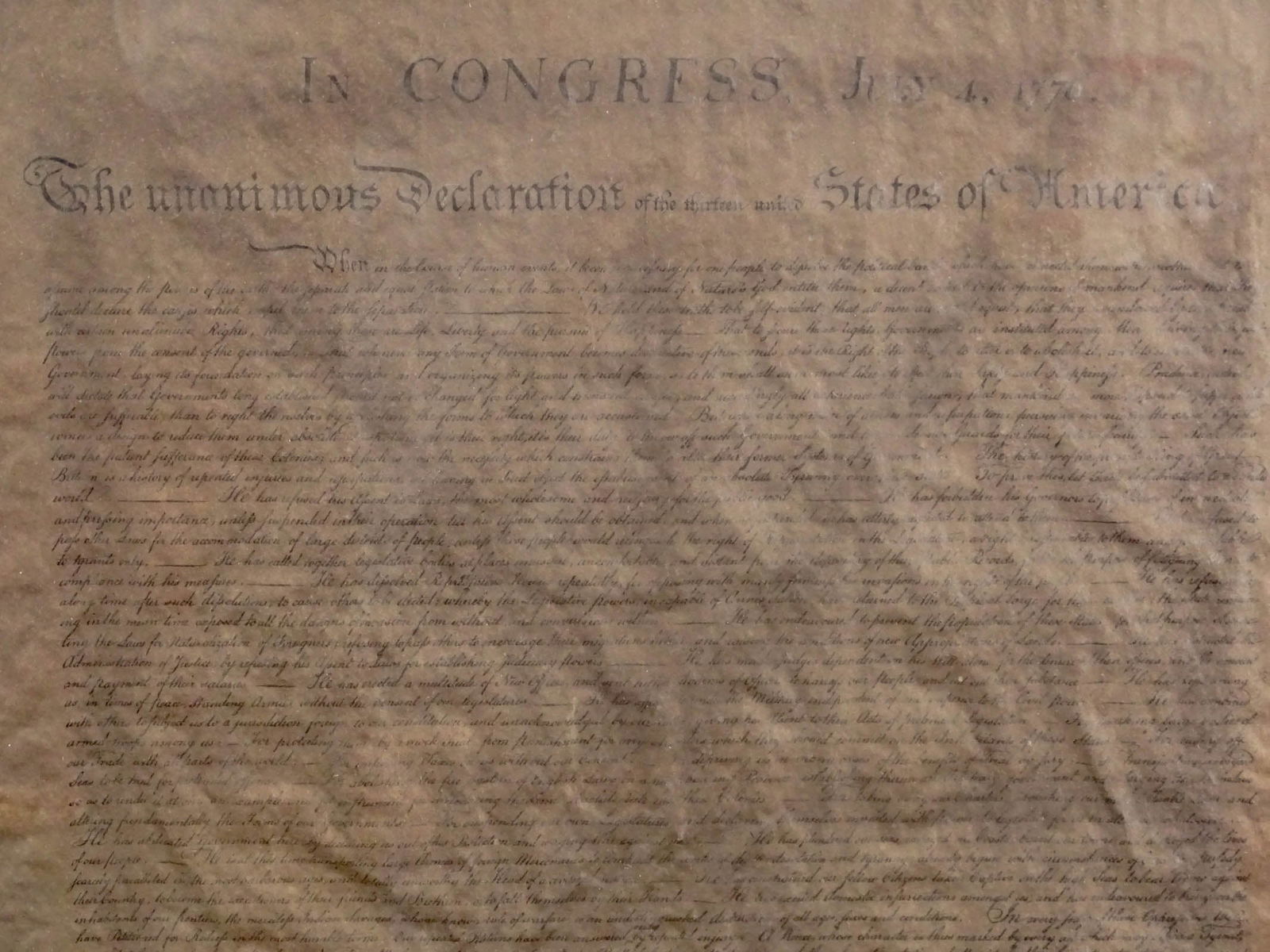 1902 Framed Declaration of Independence - 9