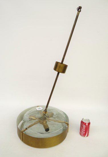Mid Century Lamp: Mid Century attributed to Fontana Arte by Pietro Chiesa. 35" overall Ht.