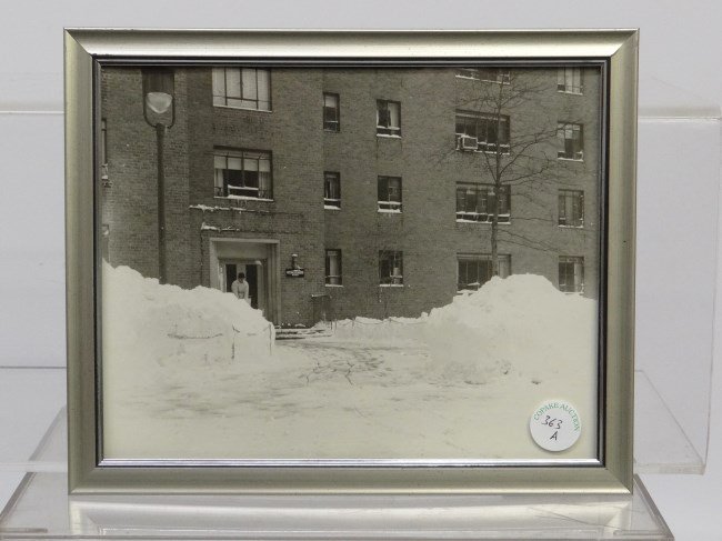 Al Macy Photograph: Vintage Al Macy photograph, N.Y.C. Peter Cooper Village. C. 1950's, estate stamp verso. 8" x 10".