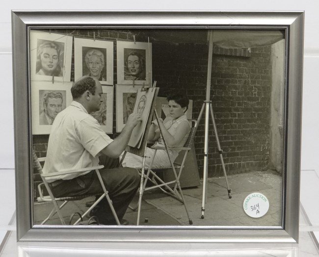 Al Macy Photograph: Vintage Al Macy photograph, Greenwich Village artitst. C. 1950's, estate stamp verso. 8" x 10".