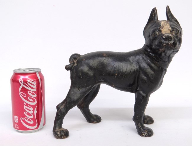 Doorstop: Hubley Boston Terrier doorstop. 10" W, 10 1/2" Ht.