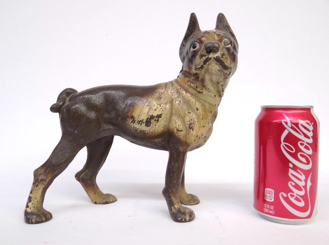 Doorstop: Boston Bull terrier doorstop. 9" W, 1/2" Ht.