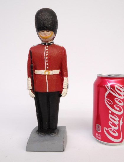 Doorstop: John Wright soldier doorstop. 9 1/2" Ht.