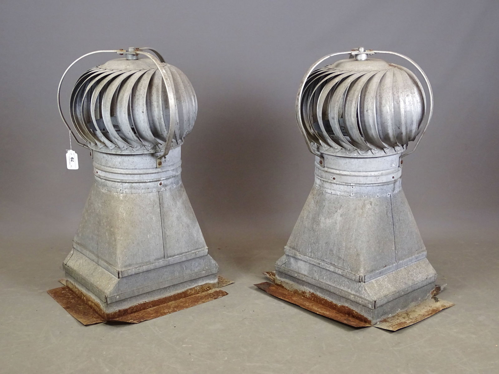 Two Metal Chimney Ventilators - 4