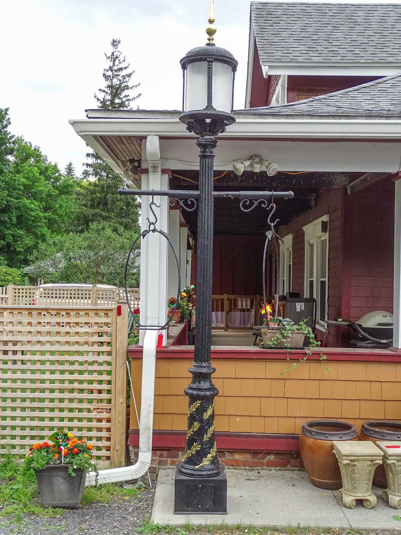 Wrought Iron Lamp Post - 2