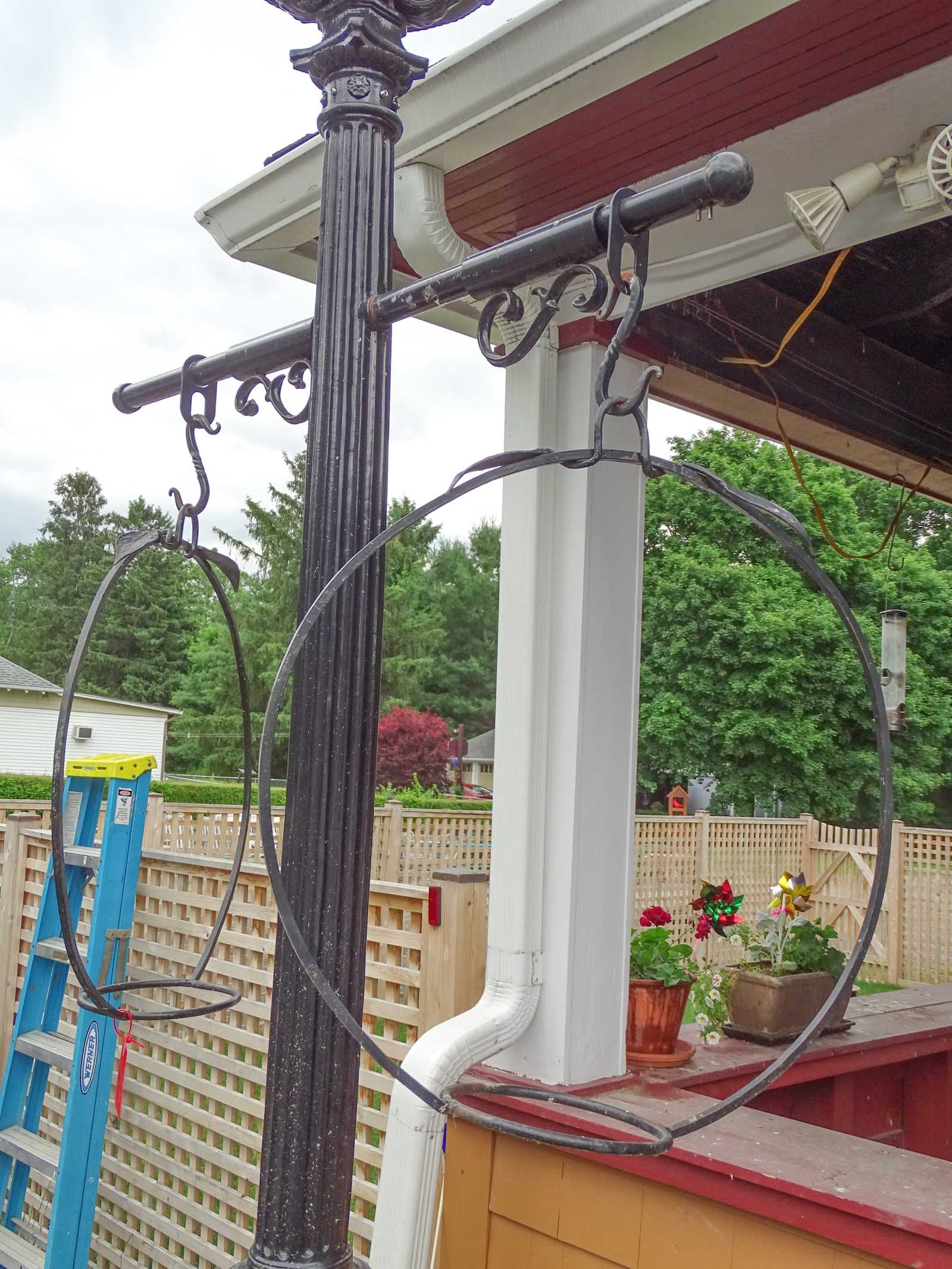 Wrought Iron Lamp Post - 4