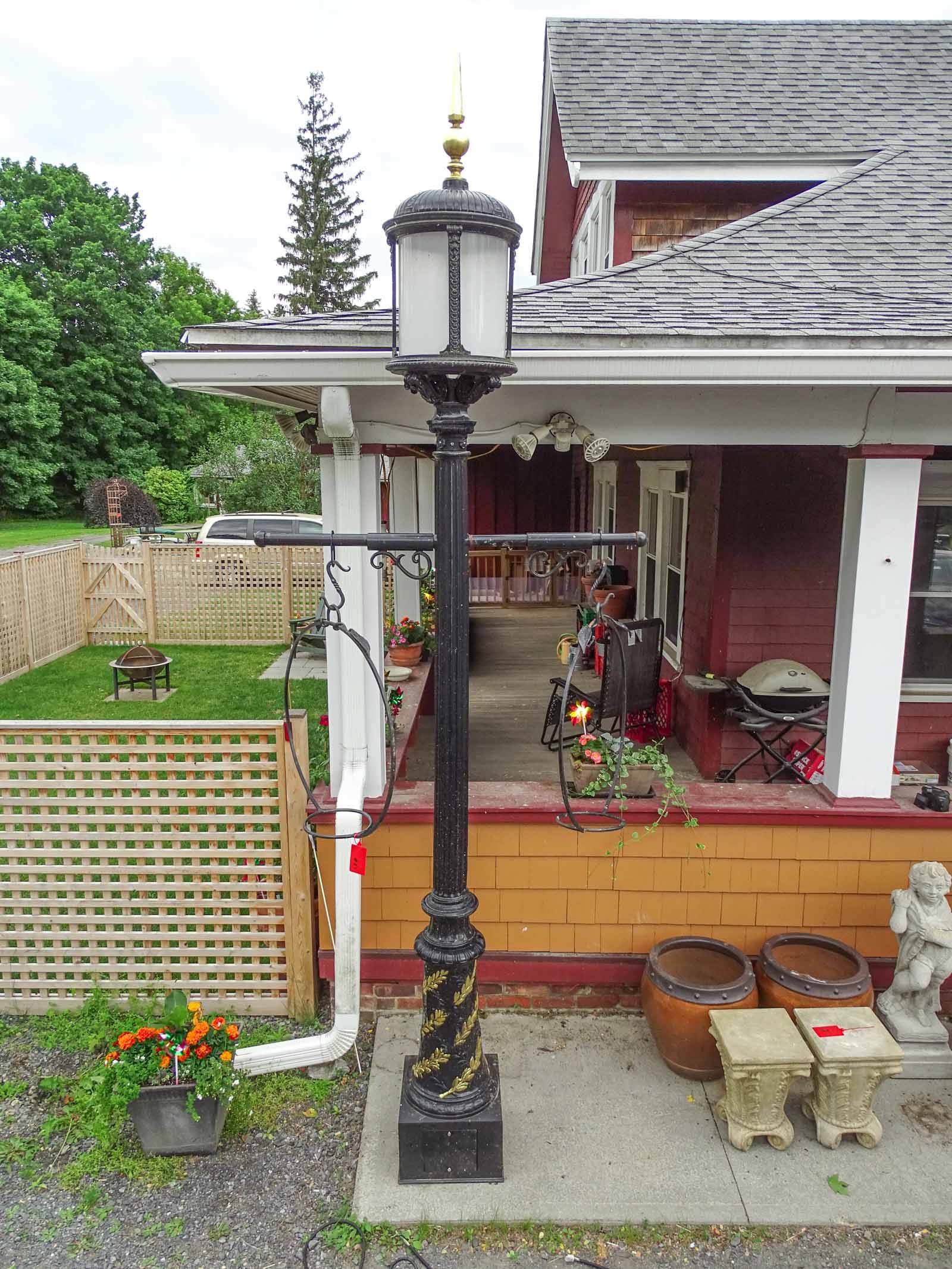 Wrought Iron Lamp Post - 7