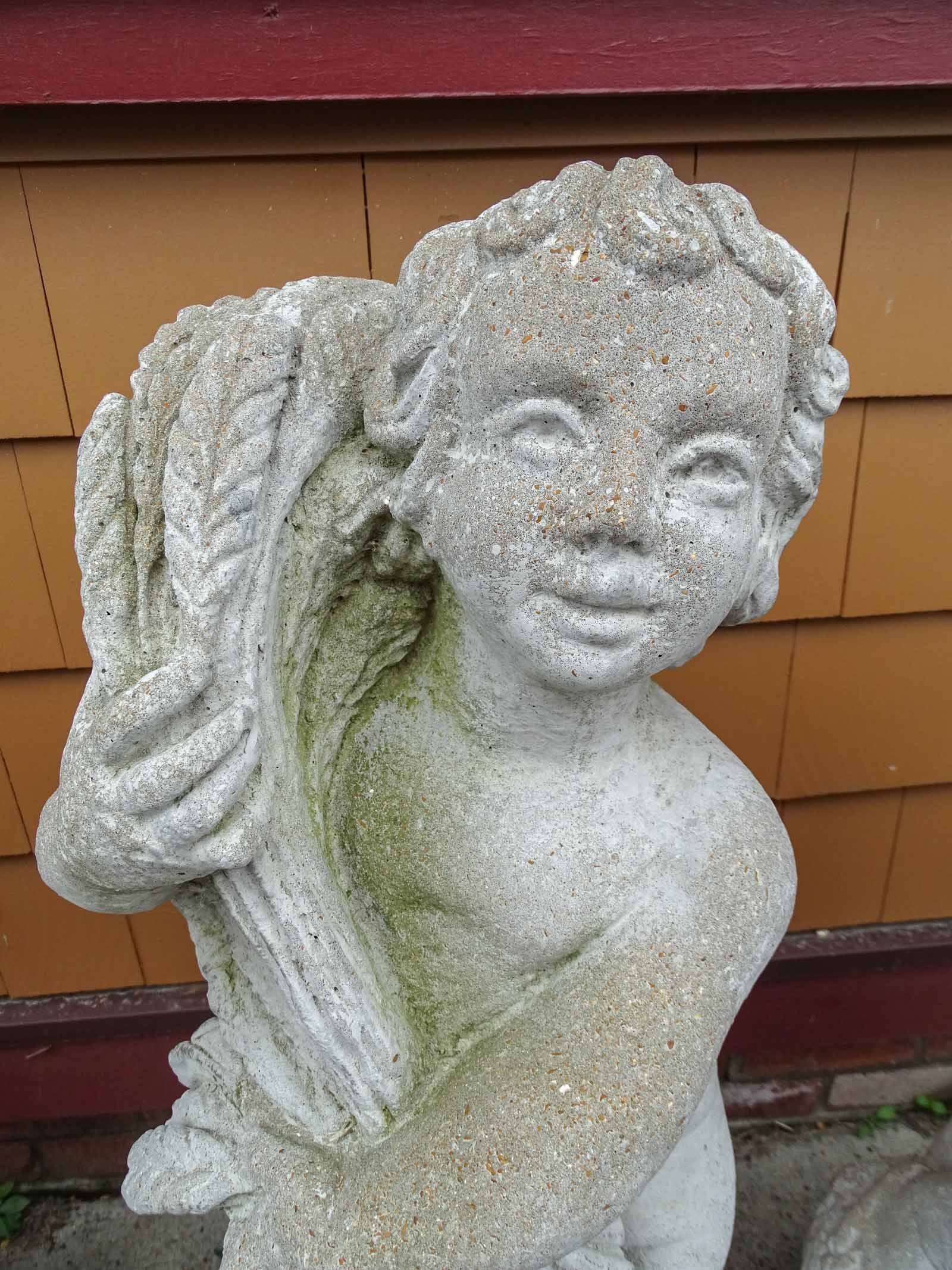 Set (4) Poured Stone Figures - 7