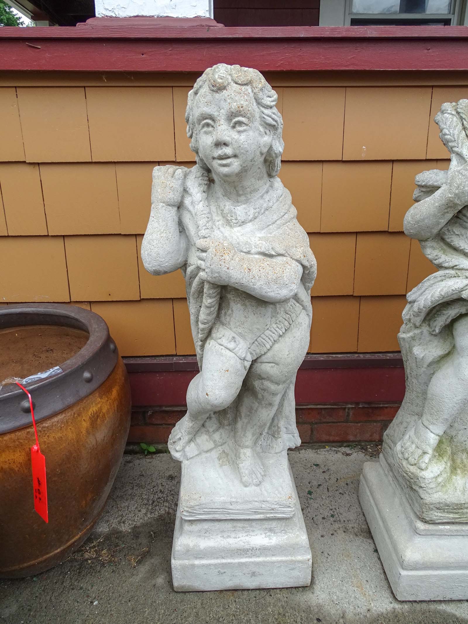 Set (4) Poured Stone Figures - 8