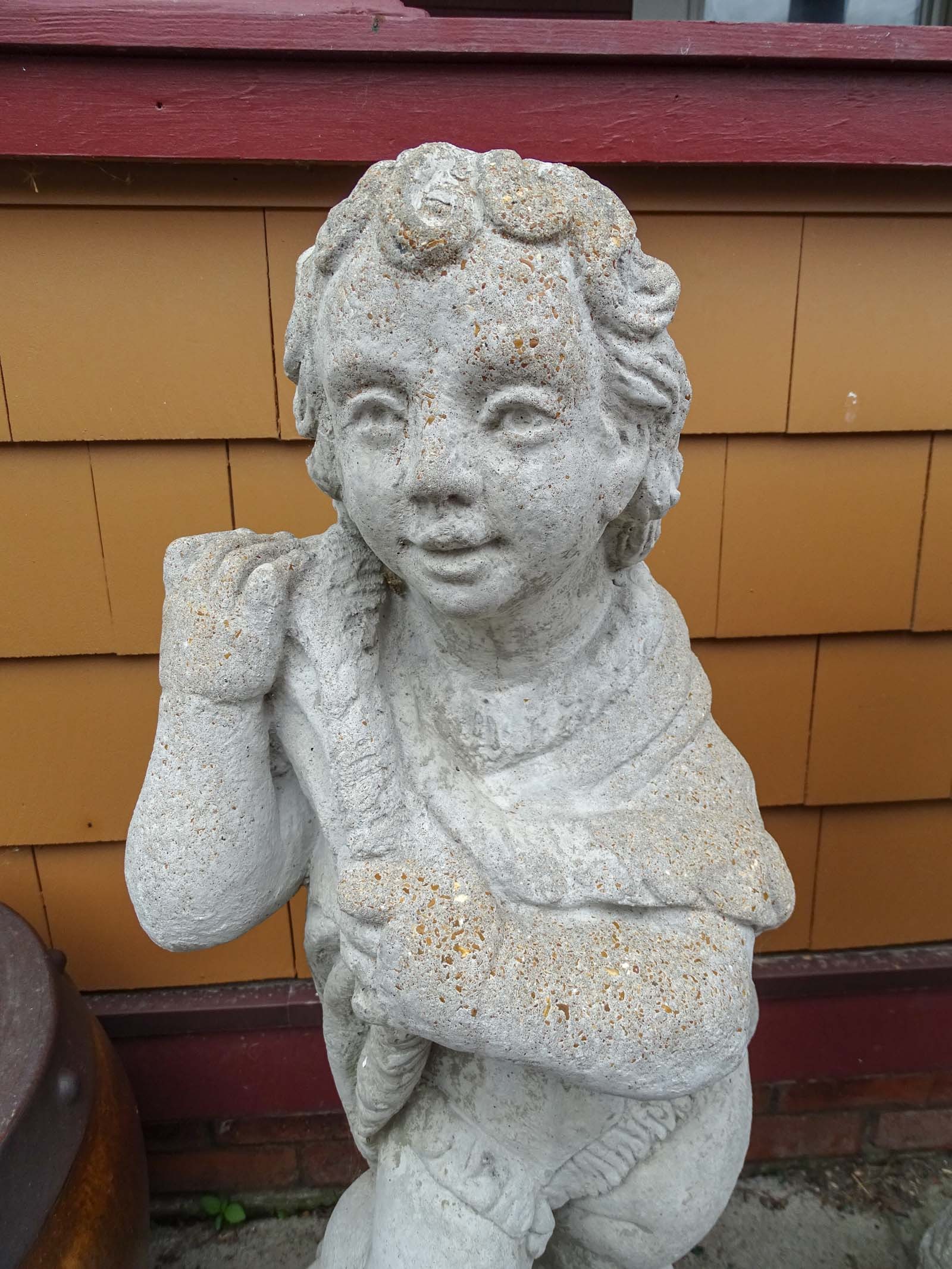 Set (4) Poured Stone Figures - 9