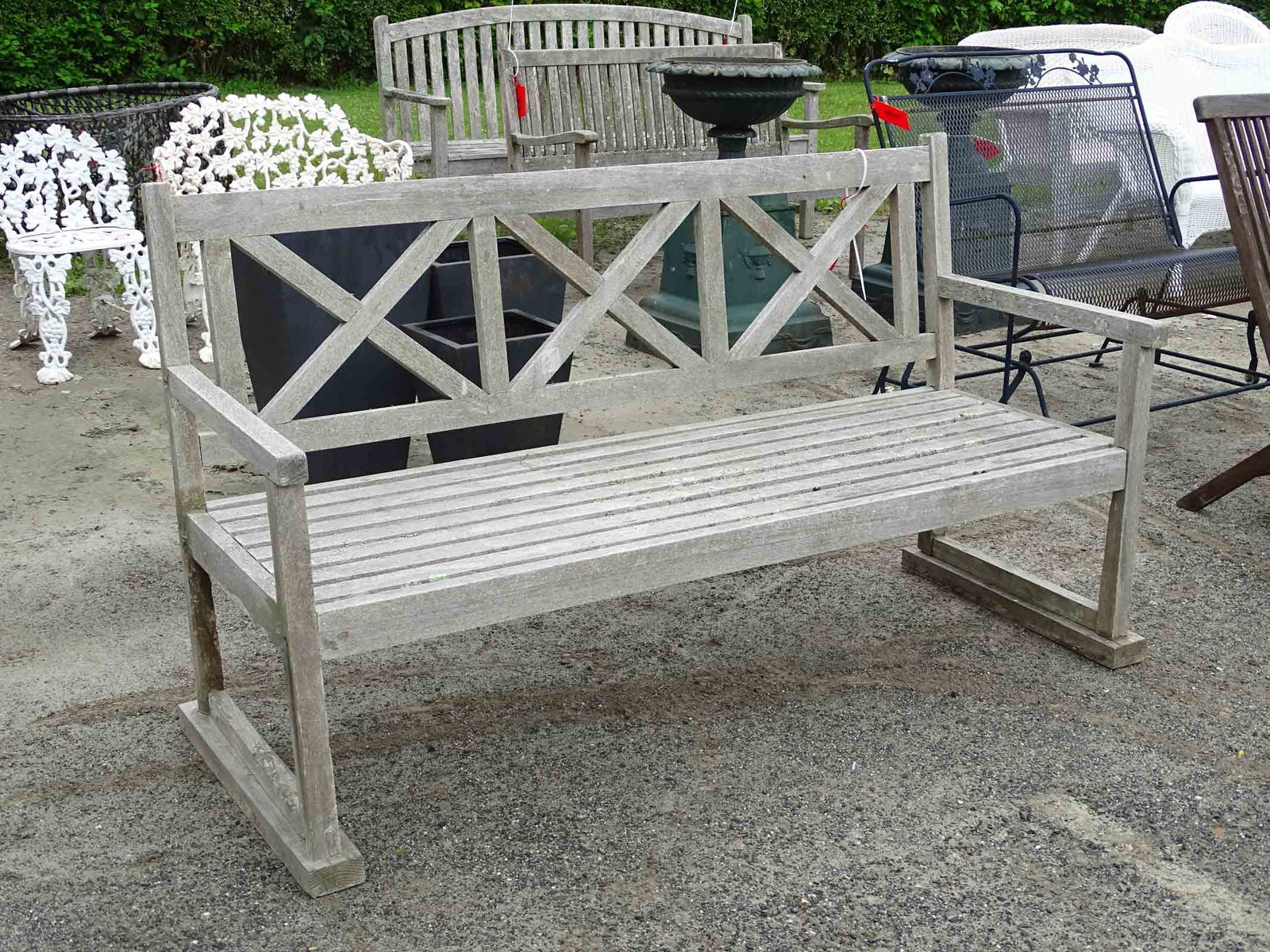 Teak Bench Lot - 3