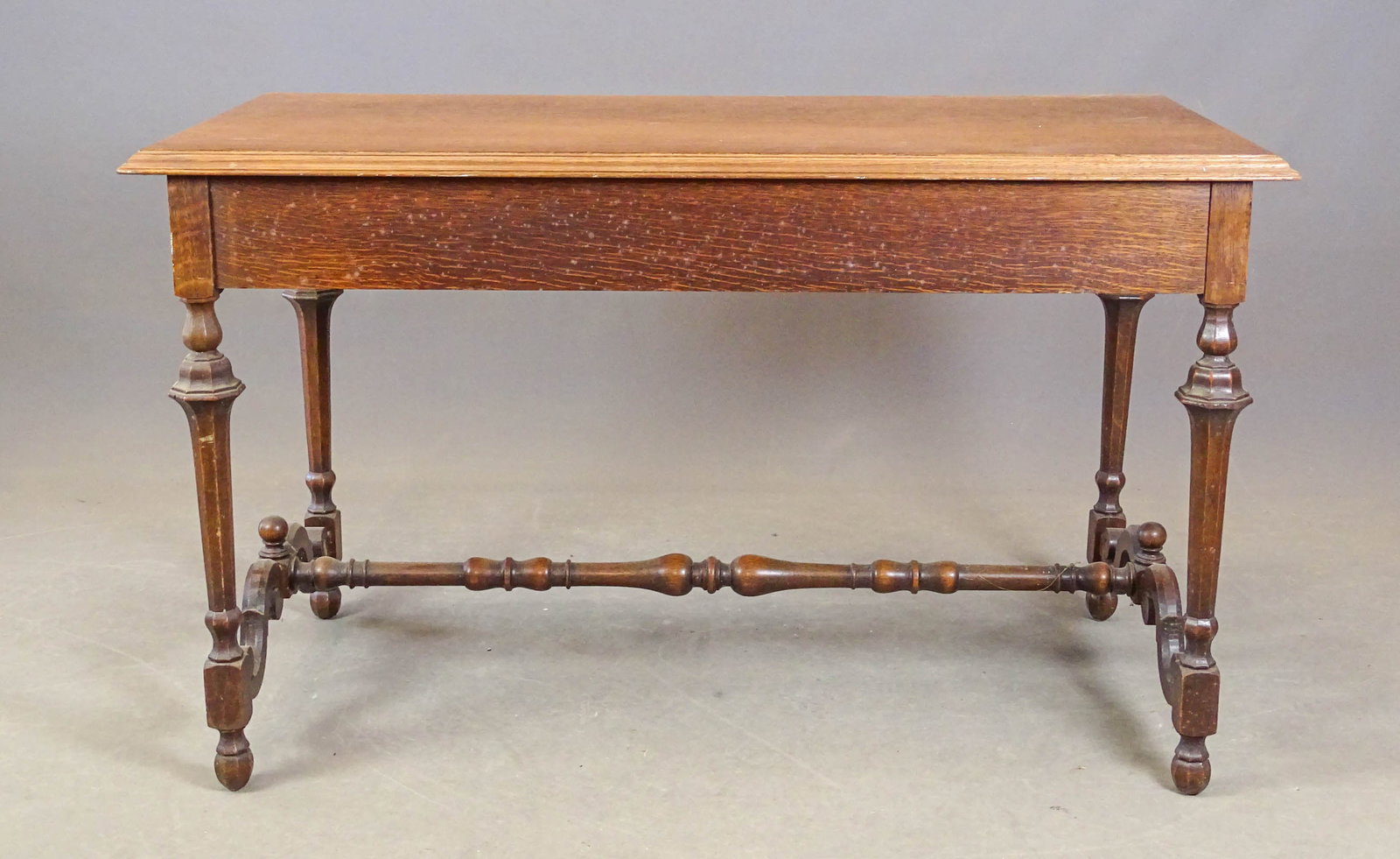 C. 1900 Oak Flat-Top Desk - 4