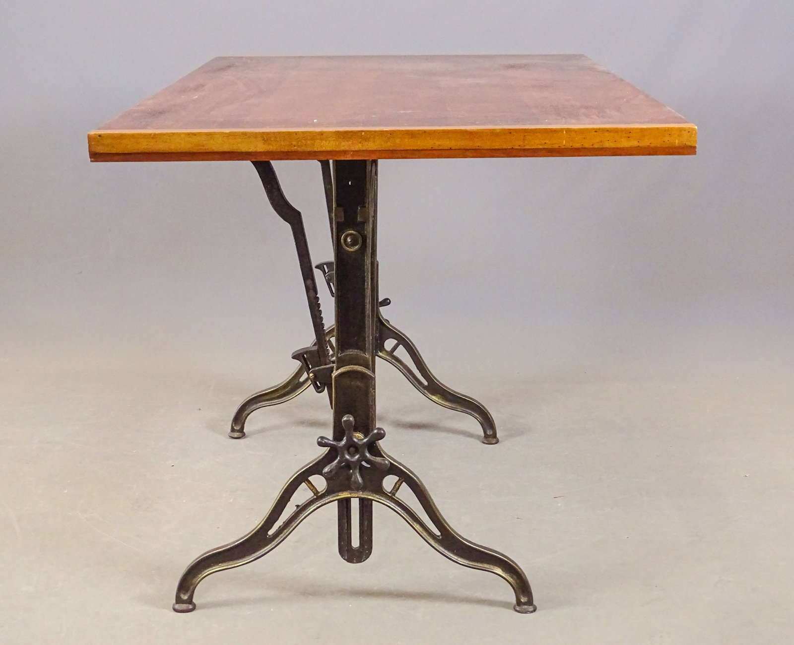 Cast Iron Base Drafting Table - 4