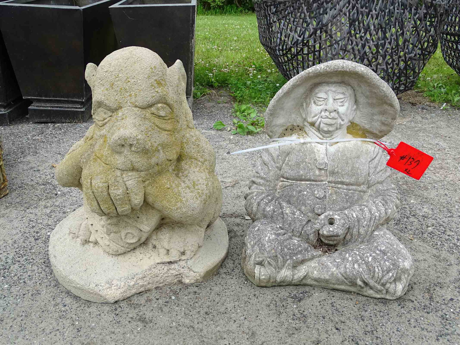 Poured Stone Garden Figures (1 of 5)