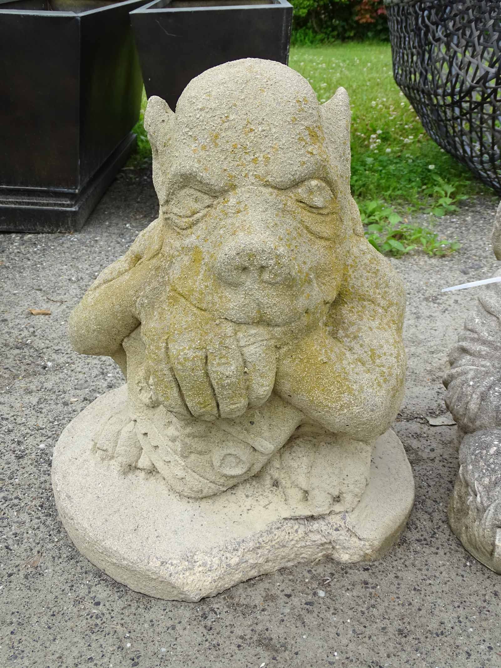 Poured Stone Garden Figures - 2
