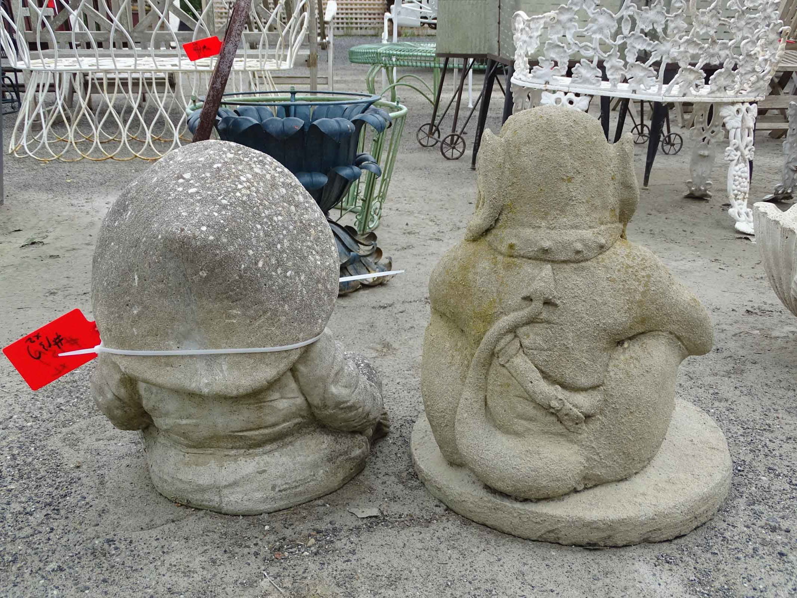 Poured Stone Garden Figures - 5