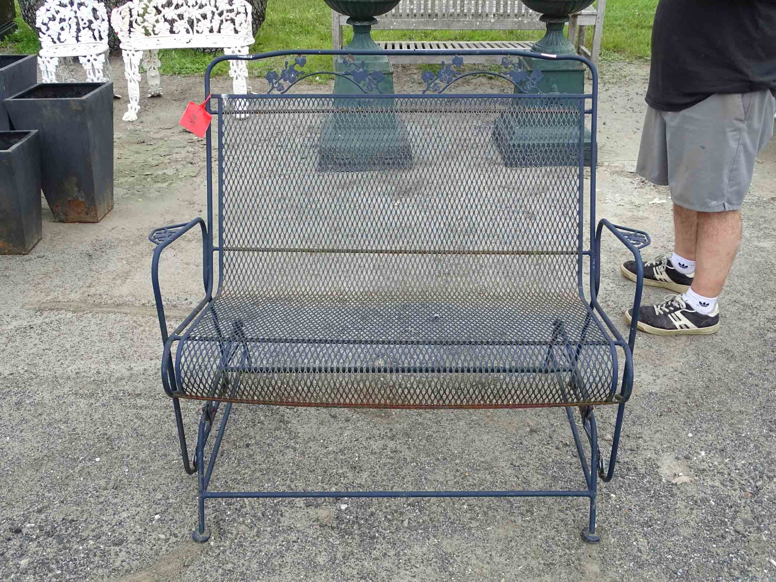 Wrought Iron Glider - 2