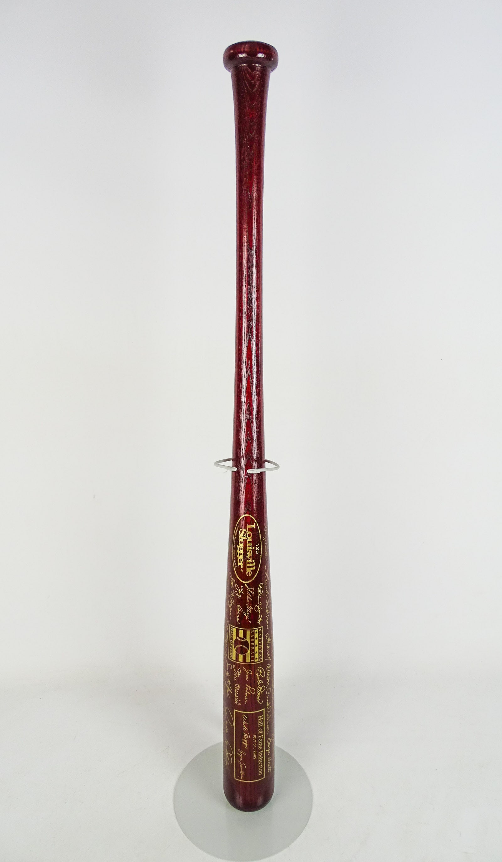 Autographed Baseball Bat: 200H all of Fame autographed baseball bat including: Wade Boggs, Ryne Sandberg,…".