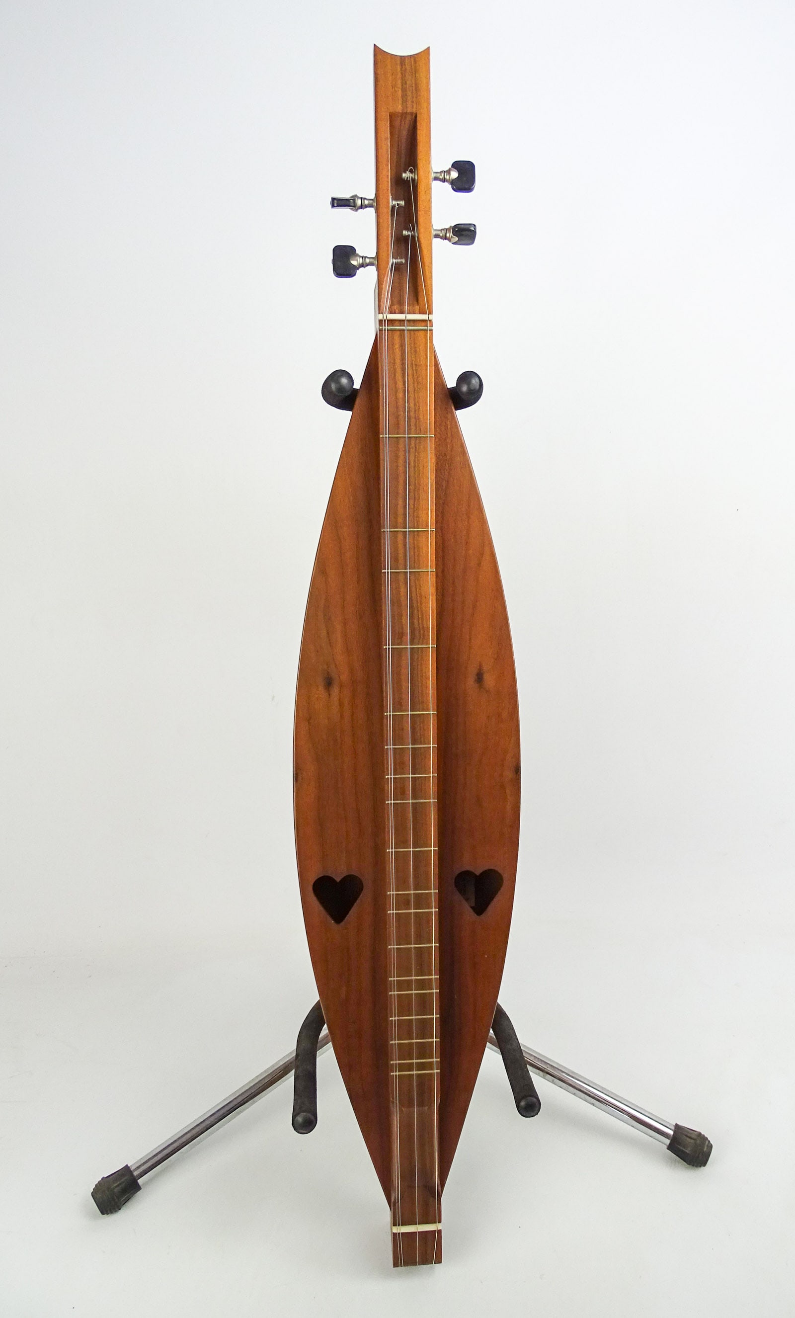 Walnut Valley Dulcimer: Walnut Valley Dulcimer. C. 1993. Model: Cedar Creek, SN#CC-93-113, made in Kansas, hand crafted by D. Brunner. With case. 36" L..