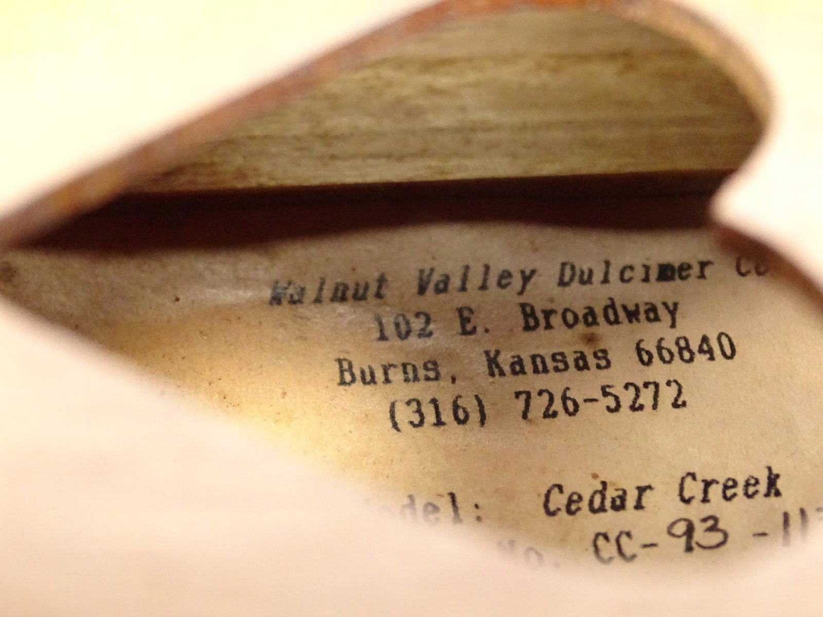 Walnut Valley Dulcimer - 5
