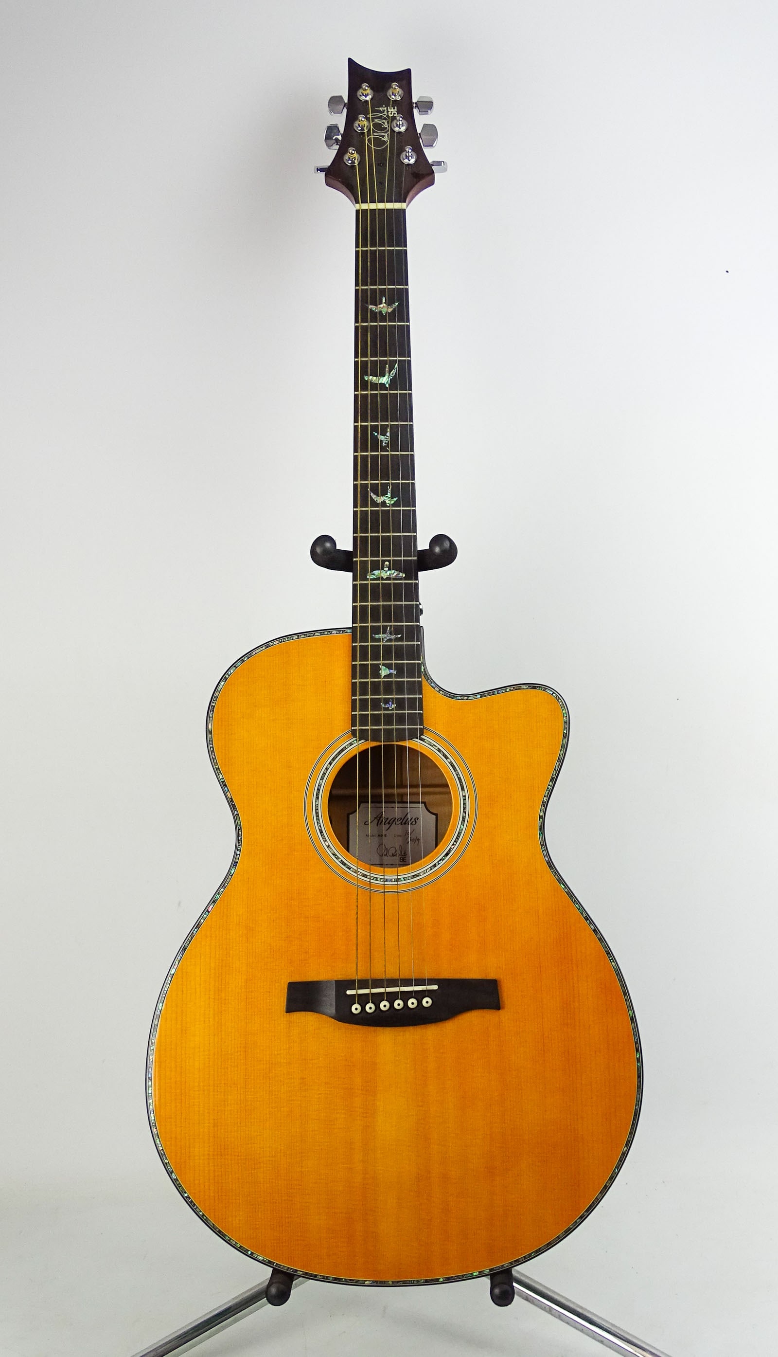 Paul Reed Smith Acoustic Guitar: Paul Reed Smith "PRS", A50E acoustic-electric guitar "Angelus". SN#C03765. Comes with nice case.