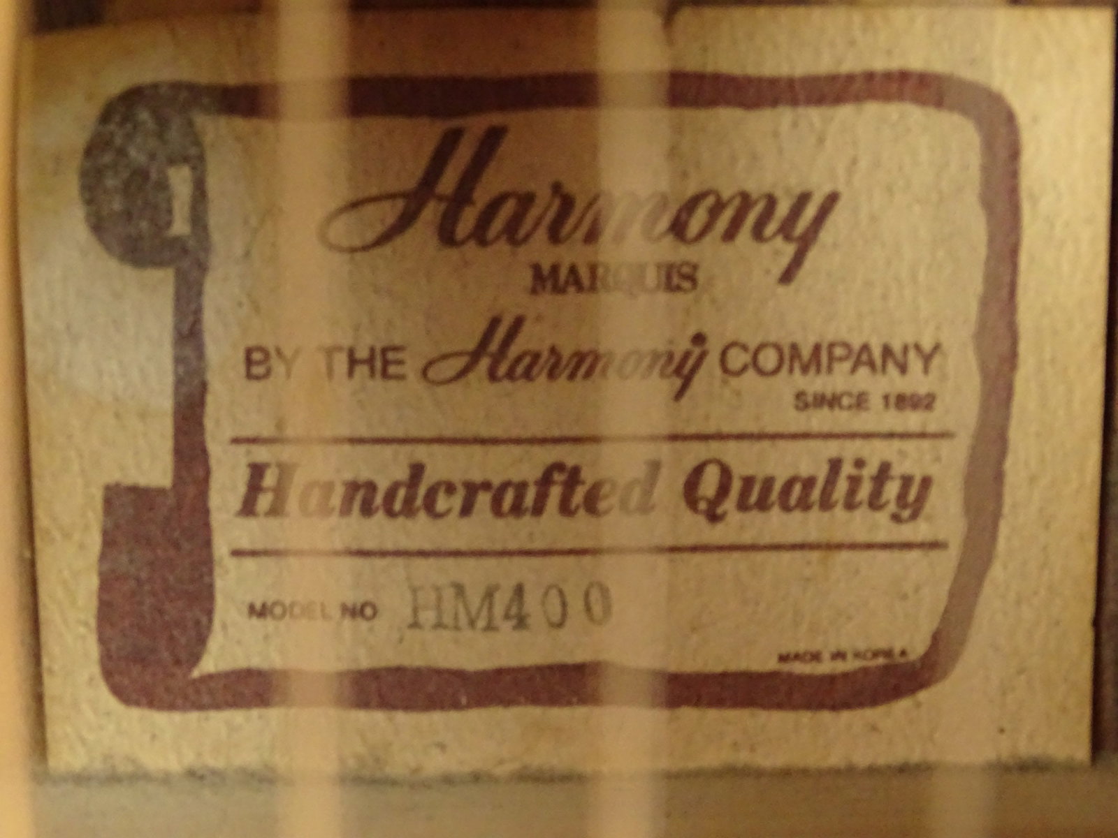 Harmony Acoustic Guitar - 5