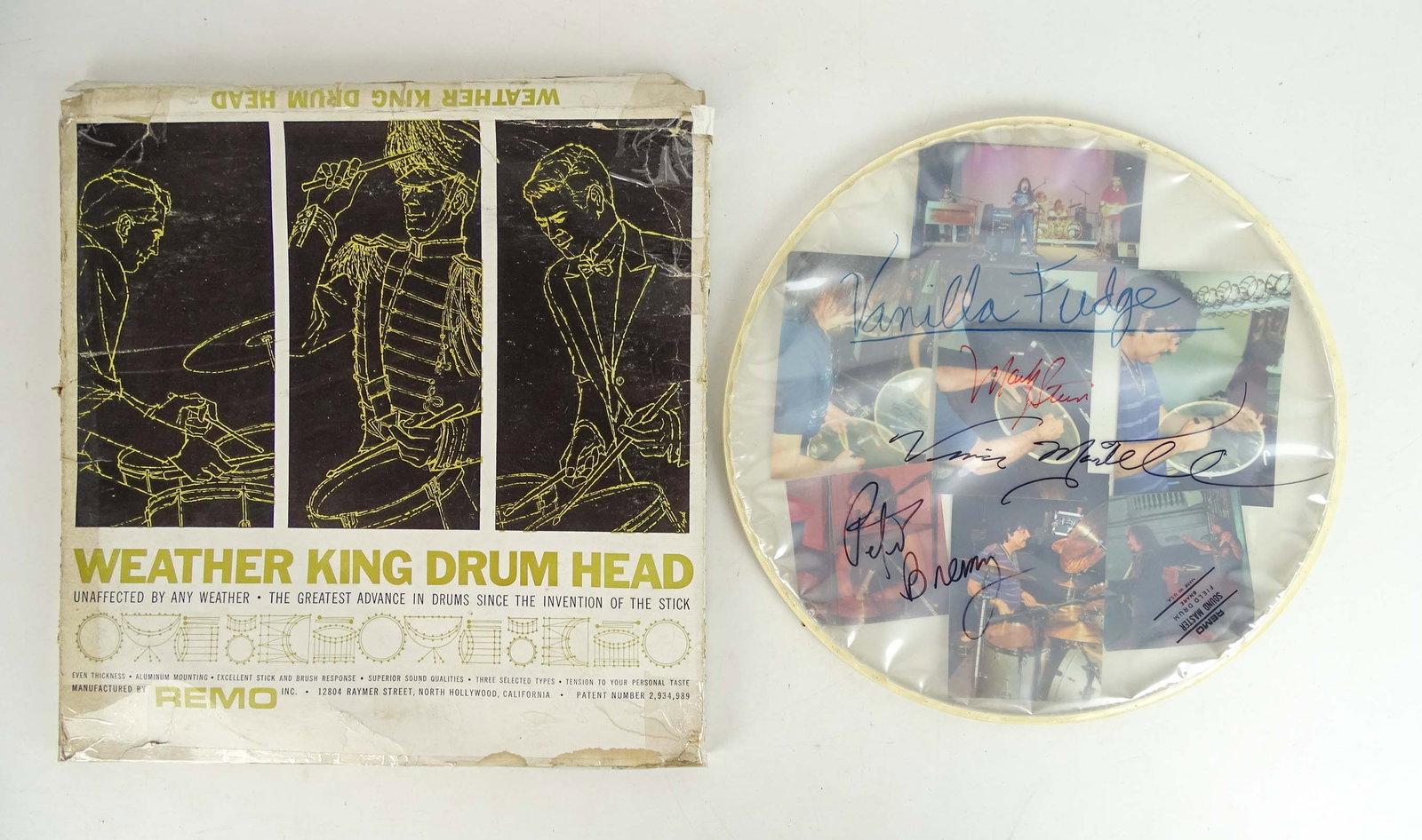Vanilla Fudge Autographed Drum Head (1 of 16)