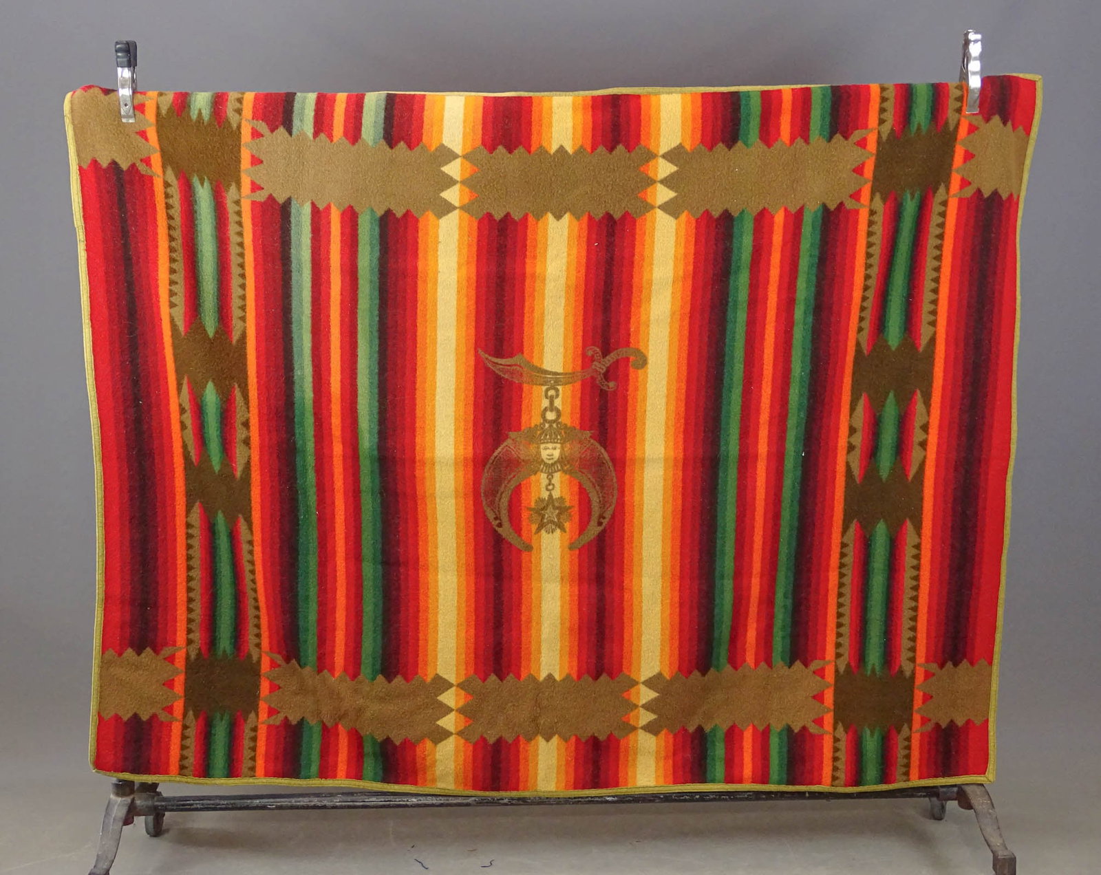 Pendleton Blanket: Labeled Pendleton blanket. 56" x 76".