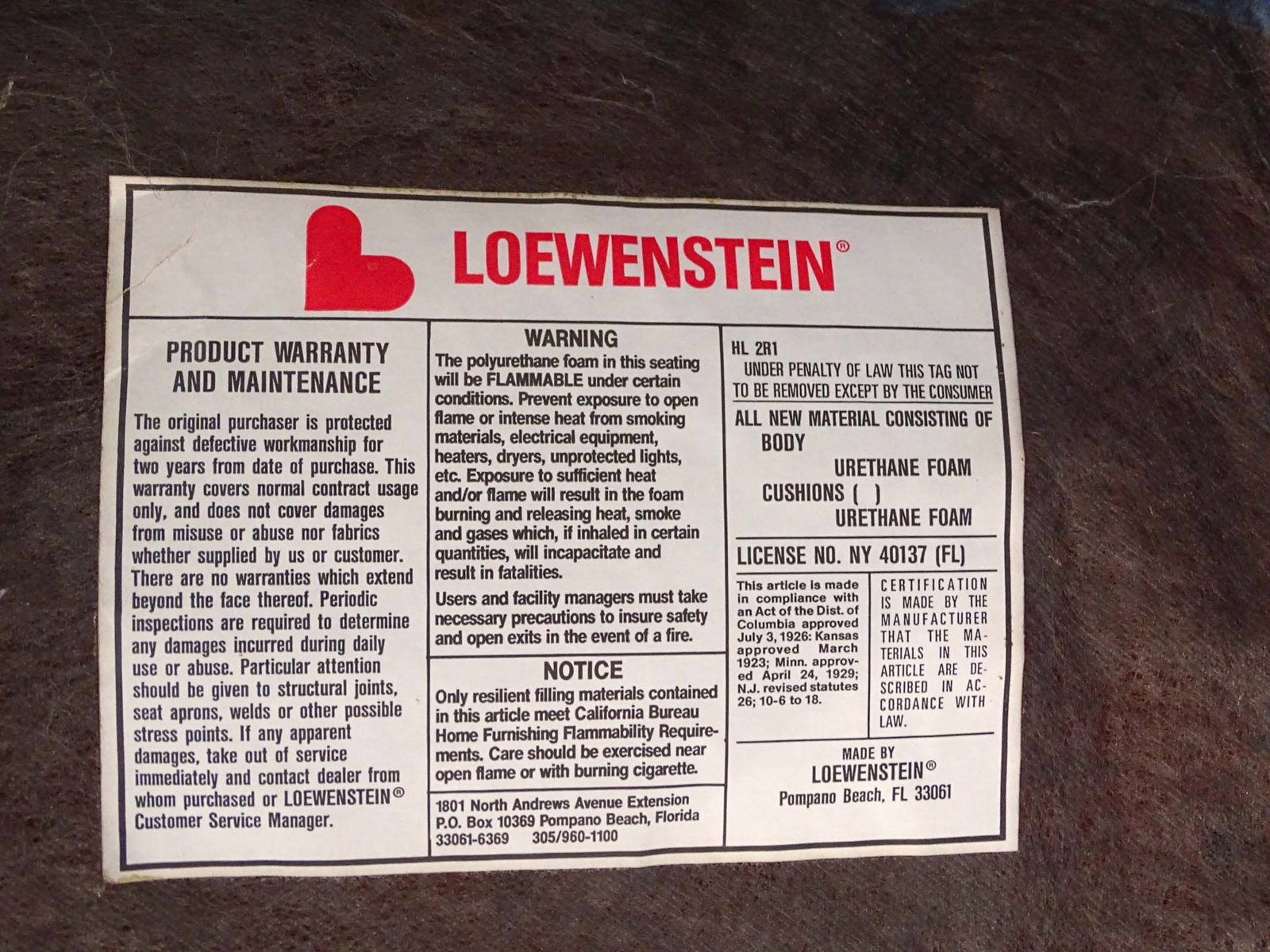 Loewenstein MCM Settee - 4