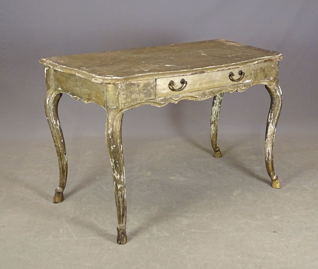 Early French Table: Early French table. 46" x 23" x 31" Ht..