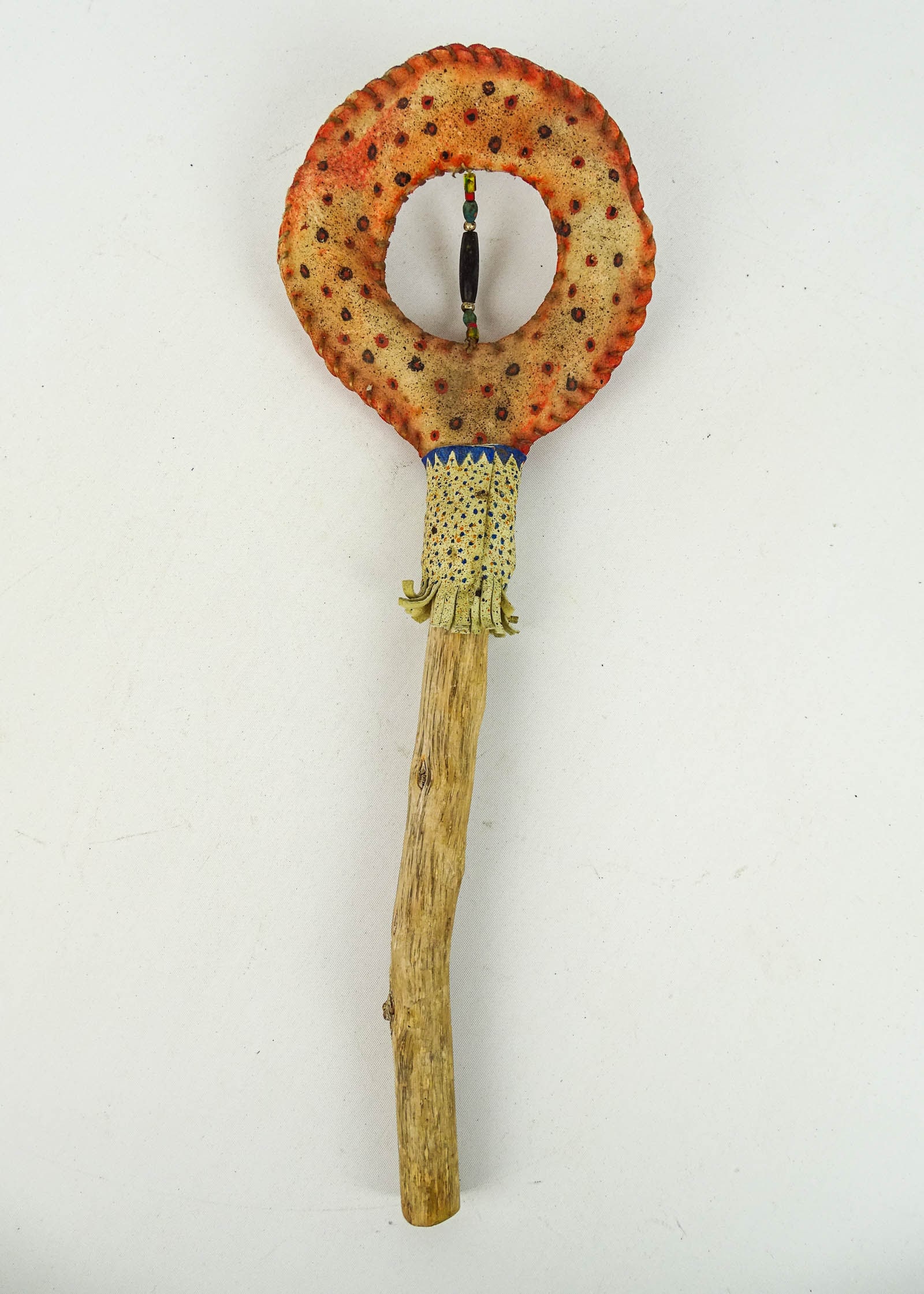 Native American Rattle: Native American rattle. 14" L..