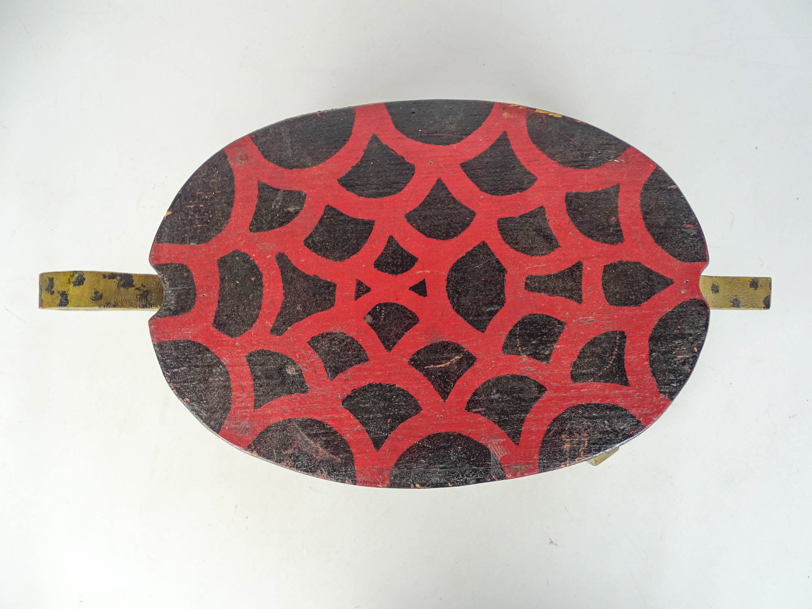 Folk Art Turtle Stool - 3