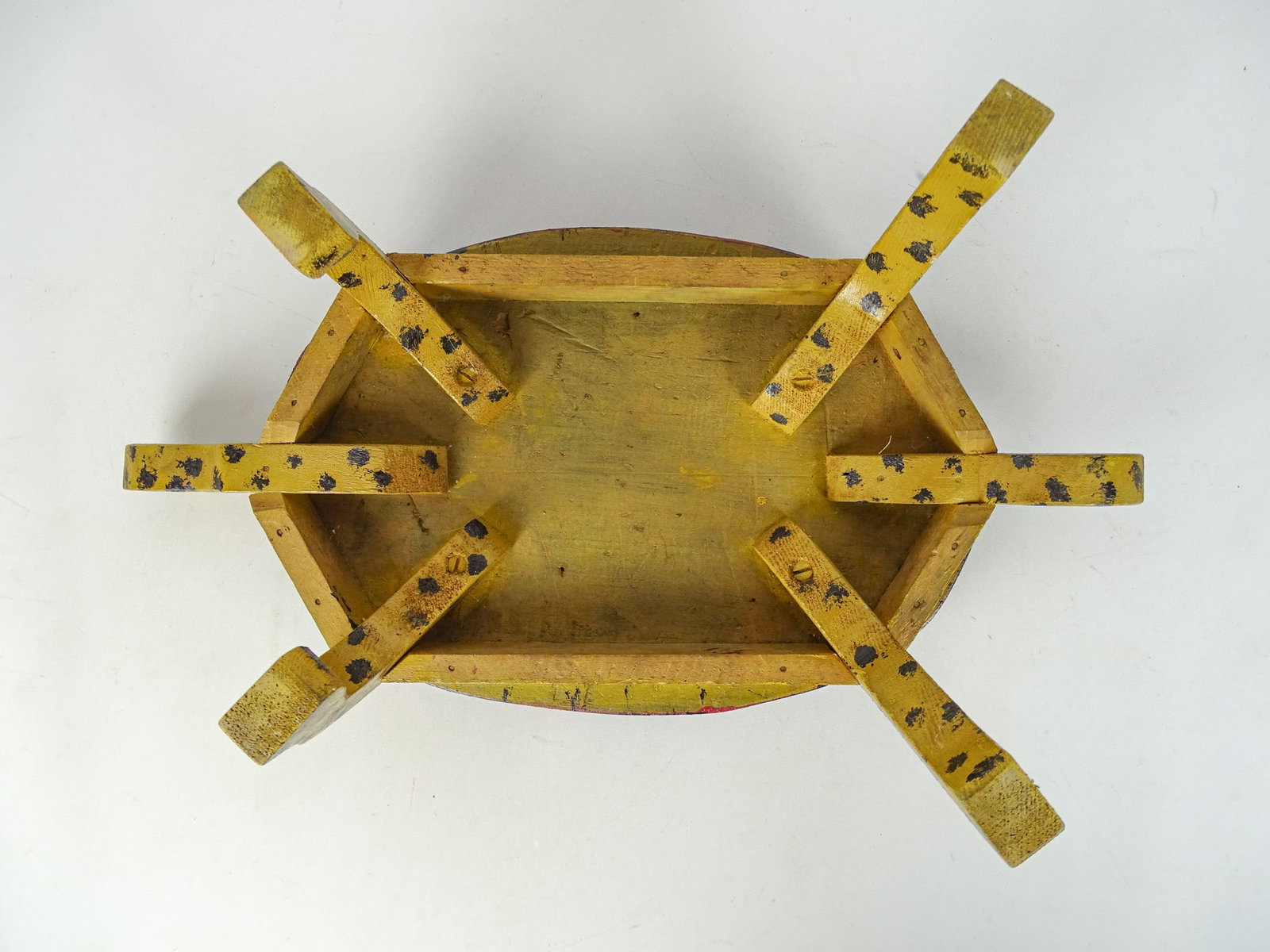 Folk Art Turtle Stool - 4