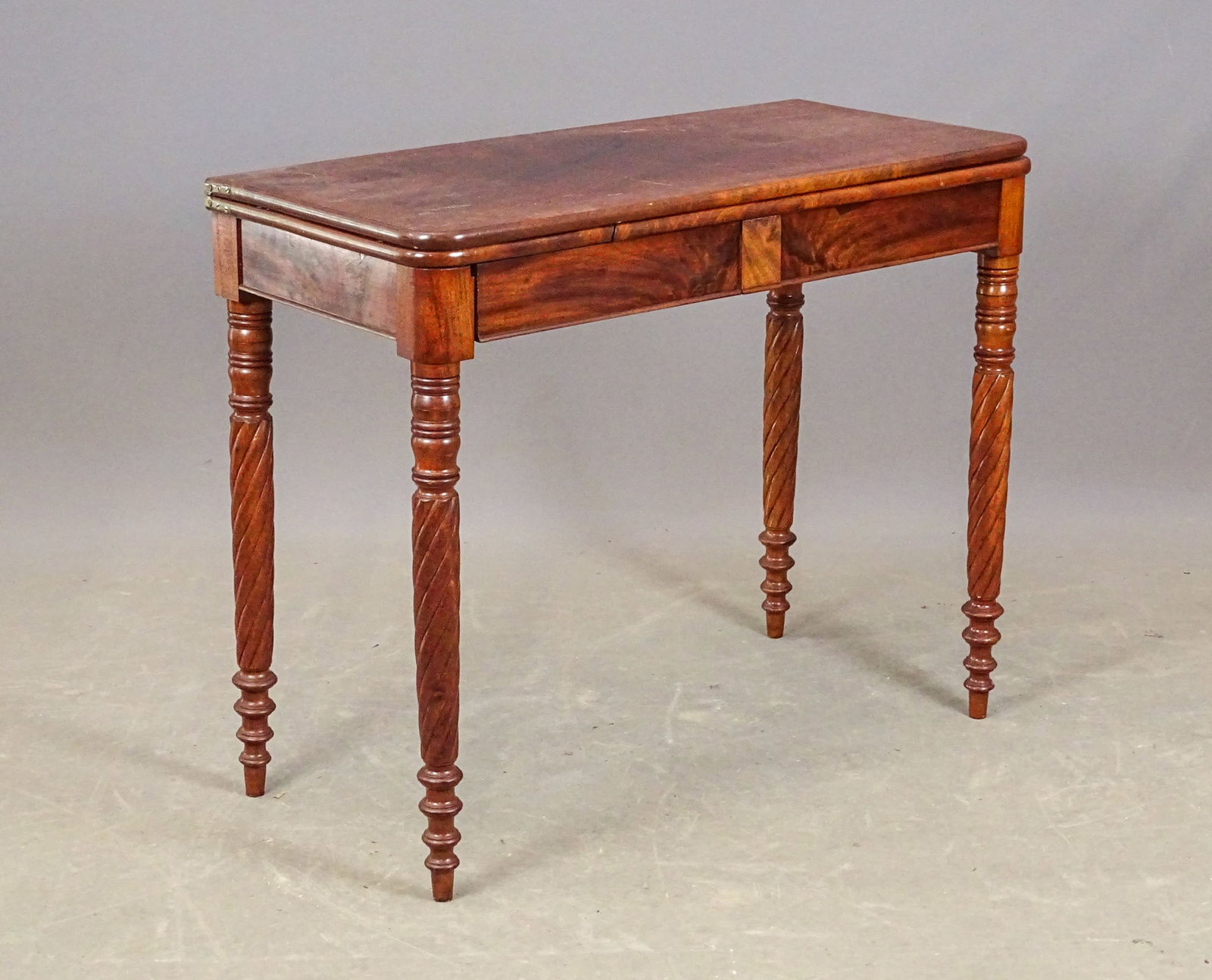 19th c. Mahogany Card Table (1 of 5)