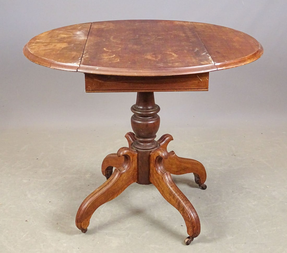 19th c. Victorian Dropleaf Table - 3