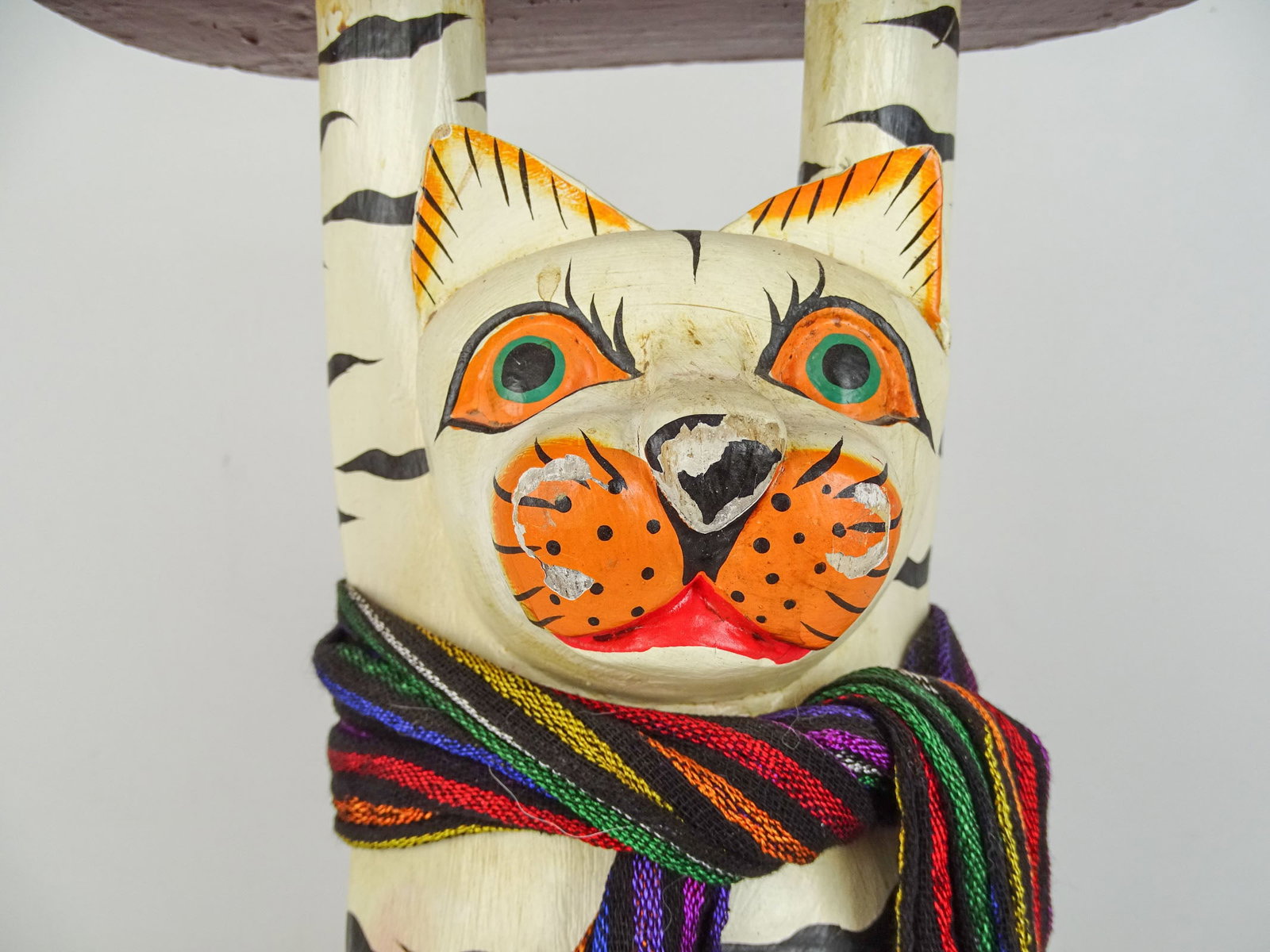 Folk Art Cat Stand - 3