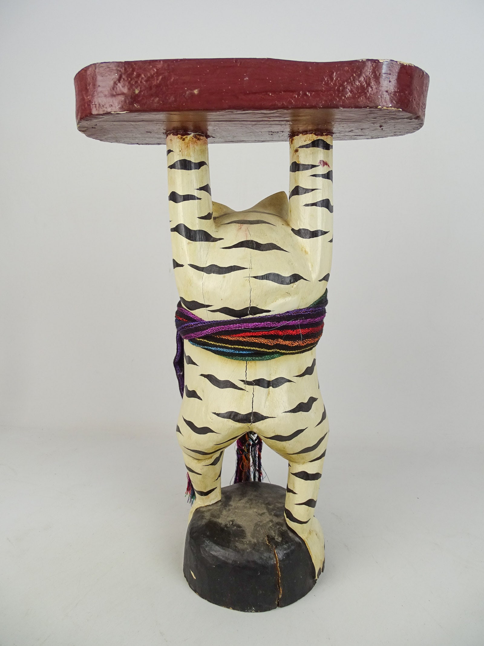 Folk Art Cat Stand - 6