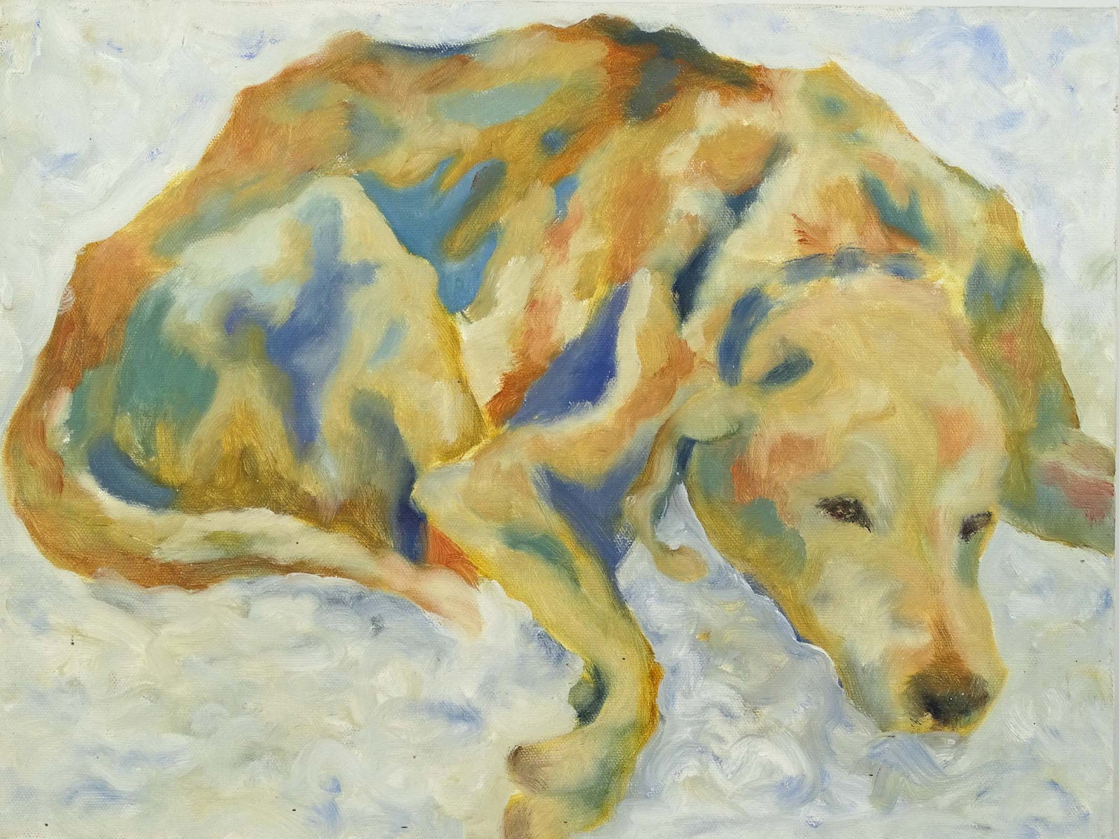 Two Original Dog Paintings - 8
